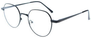 Schwarze Komplettbrille TERRY wahlweise mit Sonnen-Clip,...