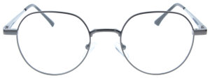 Dunkelgraue Komplettbrille TERRY wahlweise mit Sonnen-Clip, Federscharnier und individueller Sehstärke
