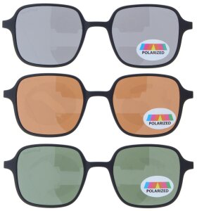 Goldene Komplettbrille SPENCER wahlweise mit Sonnen-Clip, Federscharnier und individueller Sehstärke