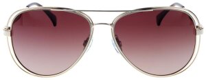 Stylische Metall - Sonnenbrille für Damen in Gold...