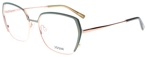 Brillenfassung aus Edelstahl JOSHI 8108 C2  in Grün/Gold mit Federscharnier