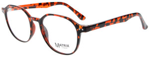 Schöne Matrix Kunststoff - Brillenfassung 844 in Havanna Braun