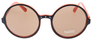 Coole Sonnenbrille PILGRIM 766-800 in Orange / Braun mit braunen Gläsern
