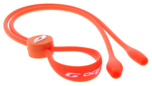 Orangenes JULBO Brillenband aus Silikon mit effektivem...