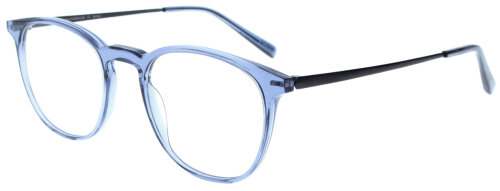 Dezente Brillenfassung JOSHI 7957 C9 aus Acetat / Beta Titan in Lichtblau