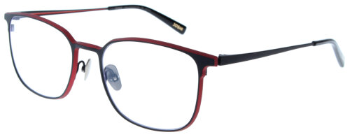 Schöne JOSHI Herren - Brillenfassung in Schwarz / Rot 8041 C1 aus Titan