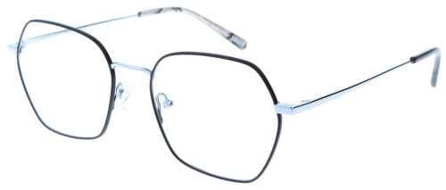 Dezente Brillenfassung JOSHI 8106 C4 aus Beta Titan in Schwarz / Silber