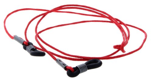 Modische Sicherheit: Schmale Brillenkordel in wachsrotem Design