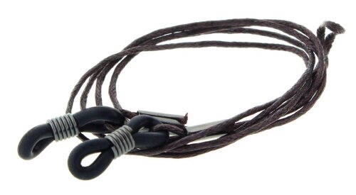 Modische Sicherheit: Schmale Brillenkordel in wachsbraunem Design