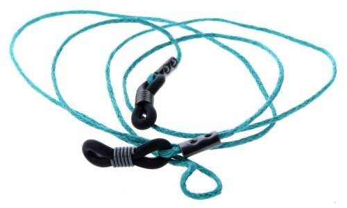 Modische Sicherheit: Schmale Brillenkordel in wachspetrol Design