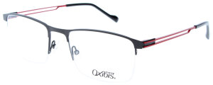 Nylor - Brillenfassung WA7 C2 von OXIBIS in Anthrazit / Rot im modernen Design