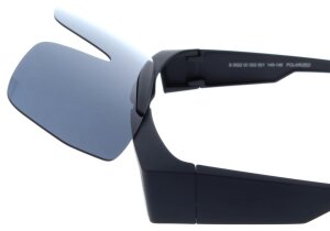 Polarisierende Überbrille aus Kunststoff - hochklappbarer - in Schwarz