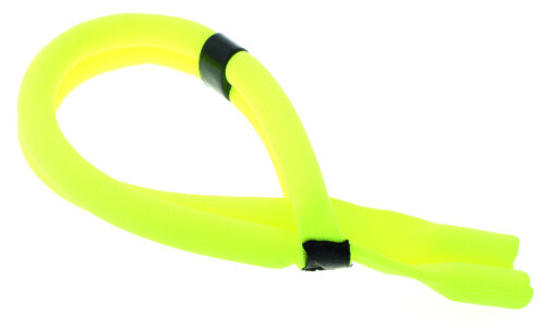 Sicher und stylisch unterwegs: Sportliches schwimmfähiges Brillenband in Neon Gelb