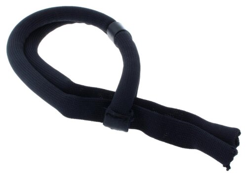 Sicher und stylisch unterwegs: Sportliches schwimmfähiges Brillenband in Schwarz