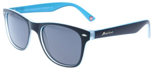 Montana Eyewear Sonnenbrille MP10C in Schwarz/Blau - Grau mit polarisierenden Gläsern