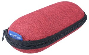 Rote polarisierende Überbrille / Sonnenbrille inkl. Etui und abnehmbarem Brillenband
