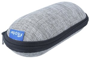 Polarisierende OFAR Überbrille / Sonnenbrille in Blau mit Etui in Leinenoptik