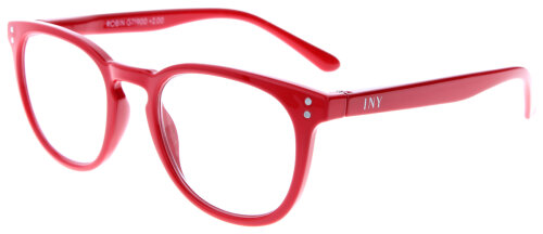 Stylische Lesebrille ROBIN in Rot aus hochwertigen Kunststoff mit Federscharnier