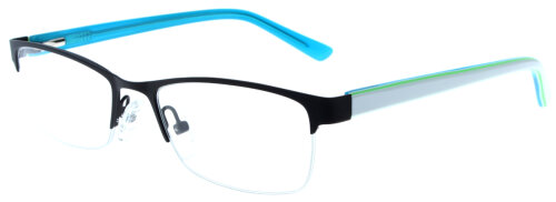 Nylor-Komplettbrille POINT 2175 in Türkis mit Federscharnier und individueller Sehstärke