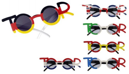Supertolle Fan - Sonnenbrille "TOOR" mit getönten Gläsern für sechs Länder