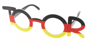Supertolle Fan - Sonnenbrille "TOOR" mit getönten Gläsern für elf Länder