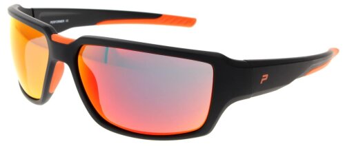 PERFORMER Sportbrille mit Sonnenschutz aus TR90 Material - P3816.100 in Schwarz-Orange