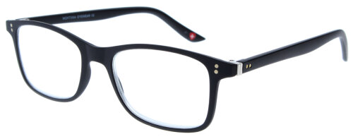 Schwarze Unisex-Lesebrille MONTANA MR72 aus leichtem Kunststoff