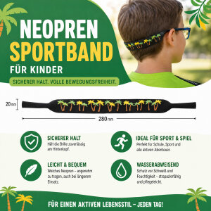 Lustiges Kinder-Neoprenband mit Sonnenbrillen –...
