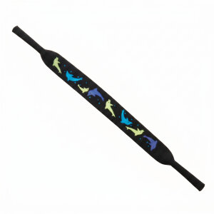 Kinder-Brillensportband Neopren Delfin-Design 280x20mm...