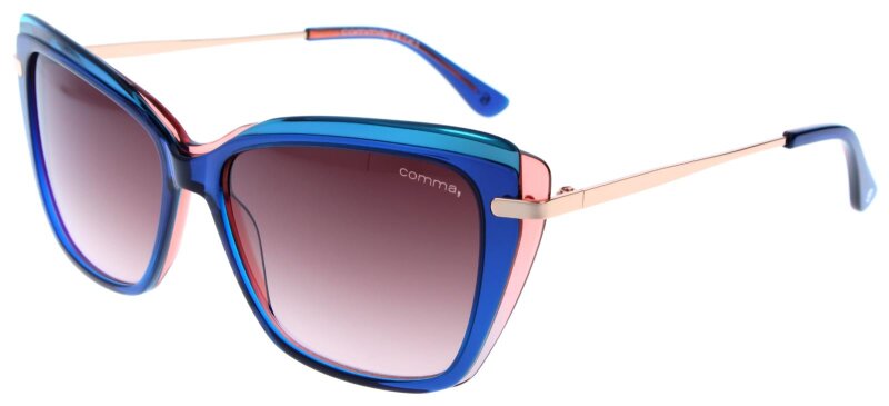 Extravagante Damen-Sonnenbrille COMMA CO 77164 46 in Dunkelblau 