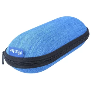 Ofar Überbrille / Sonnenbrille polarisierend mit einer Vollrandfassung in Kristallblau - Matt mit Etui