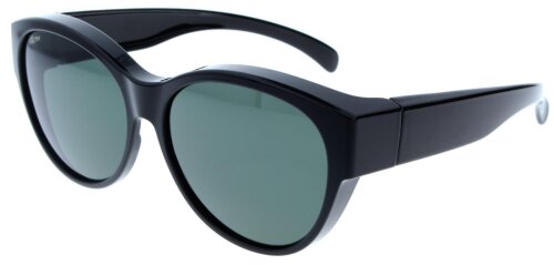 Moderne Ofar Überbrille / Sonnenbrille polarisierend im angesagten Design in Schwarz