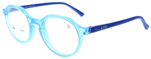 Kinderbrille BILLIE 1304120 von MILO & ME in Blau / Hellblau aus flexiblem Kunststoff + Zubehör