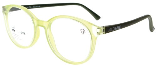 Kinderbrille JUNO 1304050 von MILO & ME in Salbei / Hellsalbei aus flexiblem Kunststoff + Zubehör