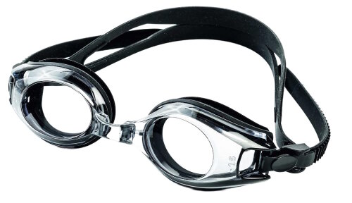 Schwarze REDPOW SMALL Schwimmbrille 2181-sb wahlweise mit Sehstärke bis -6 dpt