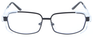 Schwarze Schutzbrille 962200 aus hochwertigem Metall mit...