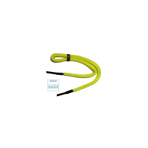 Gelbfarbenes Brillenband – Schwimmfähig und Sicher dank Tube-Endstück