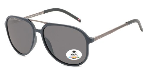 Stylische Montana Eyewear Sonnenbrille MP8B in Dunkelblau mit polarisierenden Gläsern