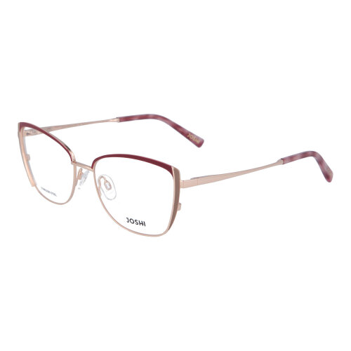 Stilvolle Metall- Brillenfassung 8107 für Damen in Rosegold/Rot