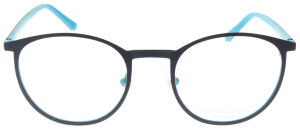 Schwarz / Blaue Metall - Brillenfassung von ProDesign...