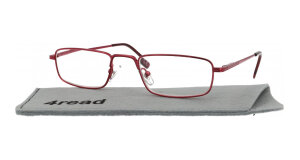 Lesehilfe / Lesebrille mit Federscharnier ANTJE in Rot im zeitlosen Design