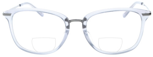 Hellgraue Bifokalbrille ANGELINA in moderner Kunststoff-Metall-Kombi mit individueller Sehstärke