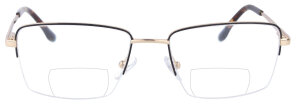 Goldene Nylor - Bifokalbrille Rebecca mit Federscharnier...