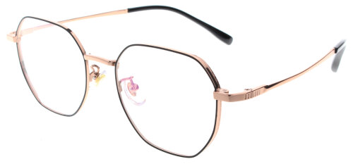 Metall - Komplettbrille Julie in Roségold mit dezentem Rahmen und individueller Sehstärke