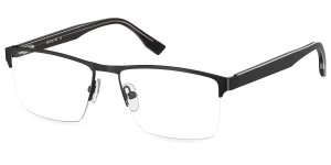 Schwarze Komplettbrille FRITZ aus robustem Edelstahl mit individueller Sehstärke