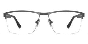 Komplettbrille FRITZ in Gun aus robustem Edelstahl mit individueller Sehstärke