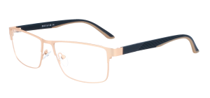 Brille TOMKE in Gold aus robustem Metall mit...