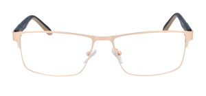 Brille TOMKE in Gold aus robustem Metall mit...