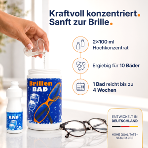 Original Brillenbad Vitrus - 100 ml Konzentrat in praktischer Flasche