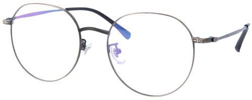 Stilvolle Komplettbrille Freya mit Vollrand-Metallfassung und individueller Sehstärke